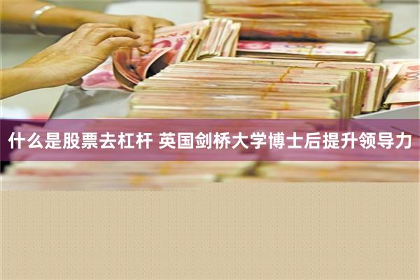 什么是股票去杠杆 英国剑桥大学博士后提升领导力